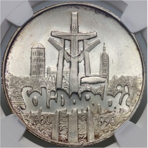 III RP, 100000 złotych 1990, Solidarność, Typ A