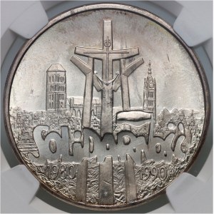 III RP, 100000 złotych 1990, Solidarność, Typ A