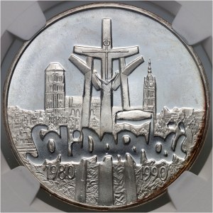III RP, 100000 złotych 1990, Solidarność, Typ A