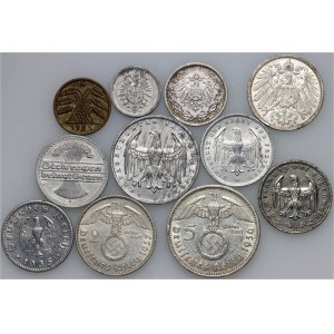 Germany, set of coins 1901-1939 (11 pieces)