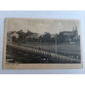 POSTCARD ŁOWICZ GENERAL VIEW, STAMP, STAMP 1942