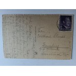 POSTCARD ŁOWICZ GENERAL VIEW, STAMP, STAMP 1942