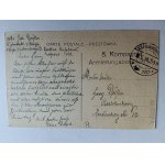 POSTCARD RAWA MAZOWIECKA POST STRASSE, STAMP, PRE-WAR