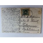 POSTCARD CIECHOCINEK, PARK, STAMP, STAMP, 1924