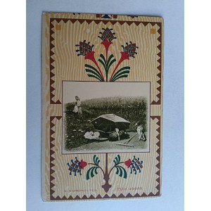 POHLEDNICE MALBA POLSKÝ KOZAKIEWICZ, VENKOVSKÁ IDYLA, VESNICE