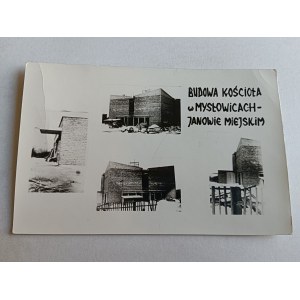ZDJĘCIE MYSŁOWICE JANÓW MIEJSKI BUDOWA KOŚCIOŁA
