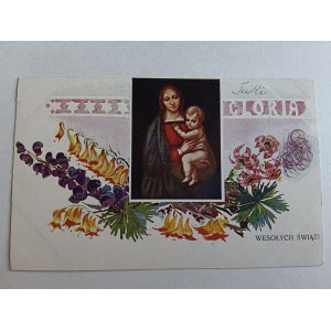 POSTCARD PAINTING BY RAFAEL, CHRISTMAS