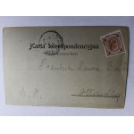 POSTCARD KRAKOW MICKIEWICZ MONUMENT, STAMP, STAMP, PRE-WAR