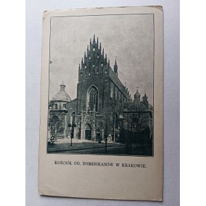 POHLEDNICE KRAKOVSKÝ DOMINIKÁNSKÝ KOSTEL, PŘEDVÁLEČNÝ