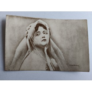CARTE POSTALE PEINTURE POLONAISE STACHIEWICZ FANTASIA