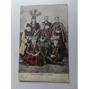 POHLEDNICE POLSKÉ TYPY, LIDOVÉ KROJE, PŘEDVÁLEČNÝ ROK 1917