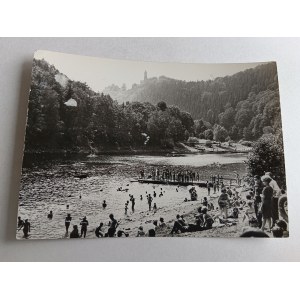 POSTCARD PRL ZAGÓRZE ŚLĄSKIE WATER CENTER, DAMAGED