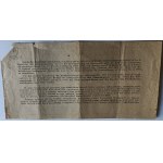 IWONICZ ZDRÓJ, PAYMENT SUMMONS 1943