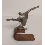 STATUETTA SPORTIVA, ART DÉCO, METALLO, NON FIRMATA