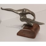 STATUETTA SPORTIVA, ART DÉCO, METALLO, NON FIRMATA