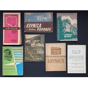 KRYNICA i okolice. Zestaw 6 przewodników oraz mapy [1948-1974]