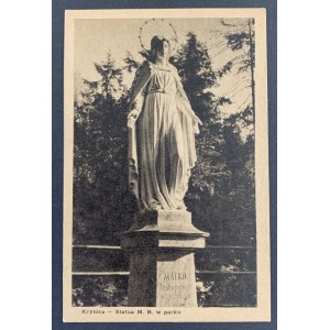 KRYNICA. Statua Matki Boskiej w Parku.