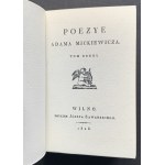 [Miniatury] MICKIEWICZ Adam - Pan Tadeusz oraz Poezye Tom II [reprint]. Warszawa [1981]