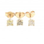 EARRINGS IN 14K YELLOW GOLD 1.19 GR WITH DIAMONDS - ER20401