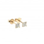 GOLD AND DIAMOND EARRINGS - ER21209