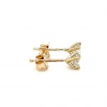 EARRINGS IN YELLOW GOLD 0.85 GR WITH DIAMONDS - ER40204