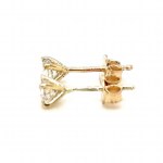 EARRINGS IN YELLOW GOLD 0.85 GR WITH DIAMONDS - ER40204