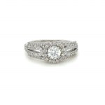 GOLD RING 3.87 GR WITH DIAMONDS - DH-R700