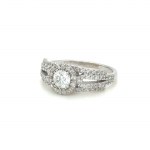 GOLD RING 3.87 GR WITH DIAMONDS - DH-R700