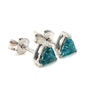EARRINGS IN 14K WHITE GOLD 1.06 GR WITH DIAMONDS - ER31201
