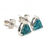 EARRINGS IN 14K WHITE GOLD 1.06 GR WITH DIAMONDS - ER31201