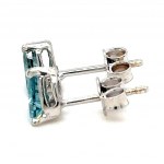 EARRINGS IN 14K WHITE GOLD 1.06 GR WITH DIAMONDS - ER31201