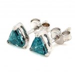 EARRINGS IN 14K WHITE GOLD 1.06 GR WITH DIAMONDS - ER31201