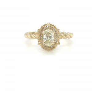2.68 GR GOLD RING WITH DIAMONDS - - DH-R904