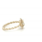 2.68 GR GOLD RING WITH DIAMONDS - - DH-R904