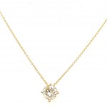 NECKLACE IN YELLOW GOLD 2.47 GR PENDANT WITH DIAMONDS - PND20406