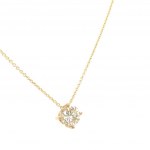 NECKLACE IN YELLOW GOLD 2.47 GR PENDANT WITH DIAMONDS - PND20406