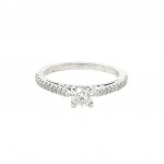 14K WHITE GOLD RING 2.58 GR WITH DIAMONDS - RNG30207