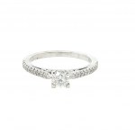 14K WHITE GOLD RING 2.58 GR WITH DIAMONDS - RNG30207