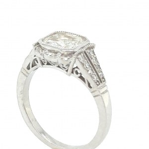 RING IN 4.26 GR VINTAGE WITH DIAMONDS AND BRILLIANTS - RNG30208