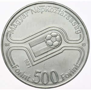 Hungary, 500 Forints, 1981, Ball