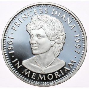 Libéria, 20 dolárov, 1997, 1 oz., Diana