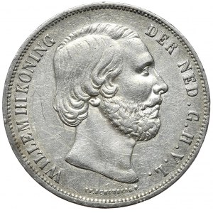 Netherlands, 2½ Guilders, 1854.