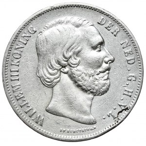 Netherlands, 2½ Guilders, 1854.