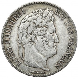 Francja, 5 Franków, 1834r., „H” - La Rochelle