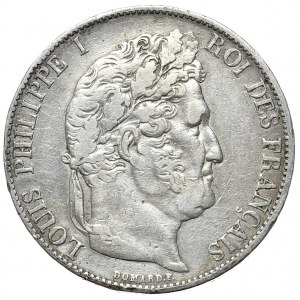 Francja, 5 Franków, 1845r., Lille