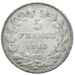 Francja, 5 Franków, 1845r., Lille