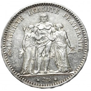 France, 5 Francs, 1876 Hercules