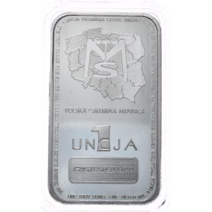 Bar 1oz. Silver Mint, Map of Poland.