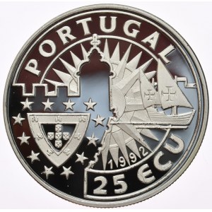 Portugal, 25 Ecu, 1992, Joao II