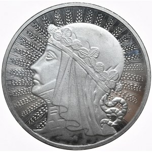 Testa femminile, SM, 1 oz, Difetto